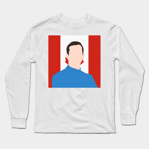 Nicholas Latifi Face Art - Flag Edition Long Sleeve T-Shirt by GreazyL